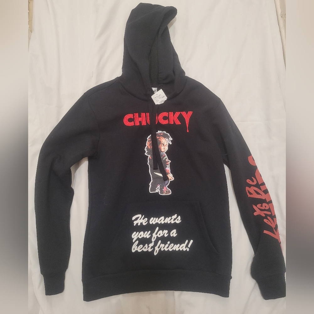 Chucky Black Graphic Hoodie
